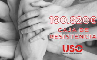 La Caja de Resistencia de USO apoya a la afiliación con 190.000 euros
